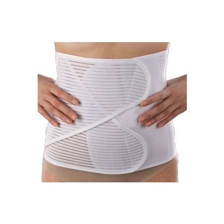 Orione 3345 fascia regolabile tessuto millerighe dpp apert h cm28 bianco xl Orione 3345 fascia regolabile tessuto millerighe dpp apert h cm28 bianco xl