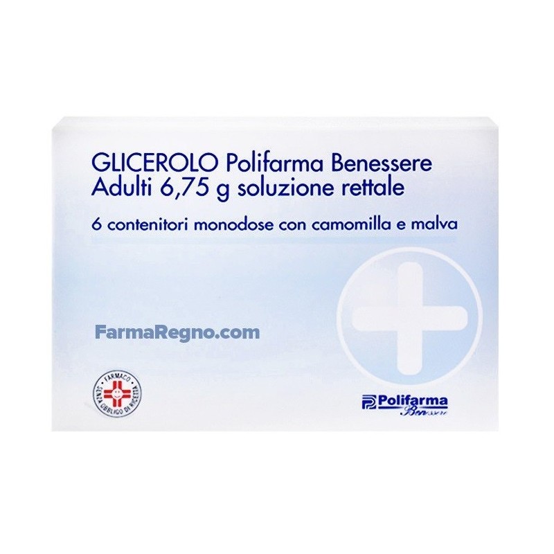 Glicerolo (polifarma benessere) ad 6 contenitori monodose 6,75 g soluz rett