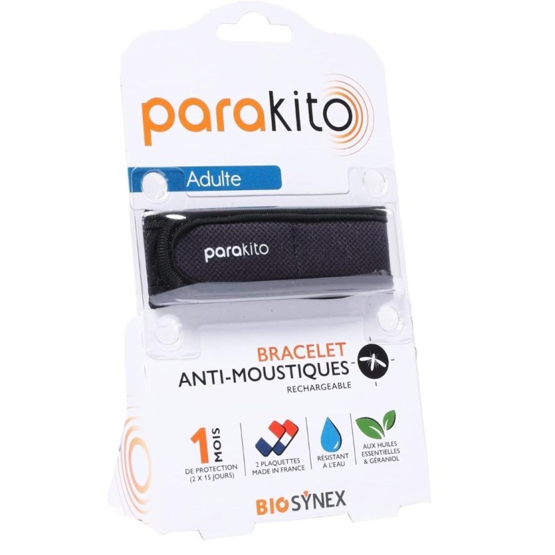 Parakito bracciale nero adulto anti zanzare