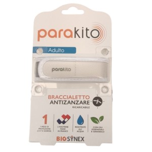 Parakito bracciale bianco adulto anti zanzare