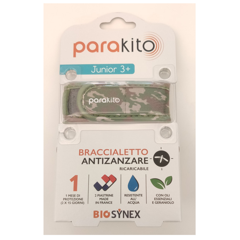 Parakito bracciale mimetico junior anti zanzare