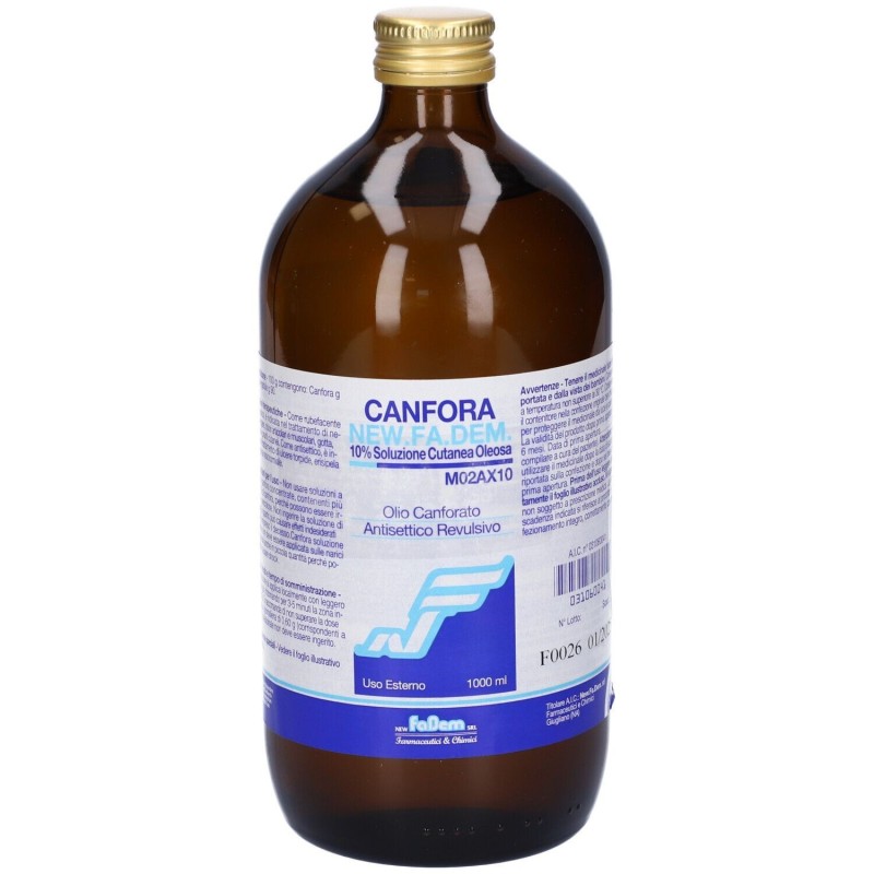 Canfora (new.fa.dem.) sol oleosa 1.000 ml 10% Canfora (new.fa.dem.) sol oleosa 1.000 ml 10%