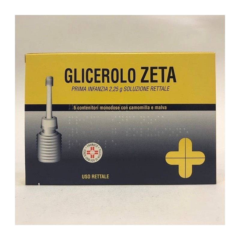 Glicerolo (zeta farmaceutici) prima infanzia 6 contenitori monodose 2,25 g soluz rett con camomilla e malva