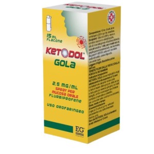 Ketodol spray mucosa orale 15 ml 2,5 mg/ml