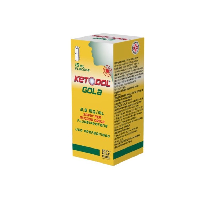 Ketodol spray mucosa orale 15 ml 2,5 mg/ml