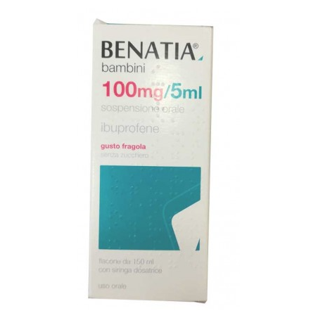Benatia bb orale sosp 150 ml 100 mg/5 ml gusto fragola senzazucchero