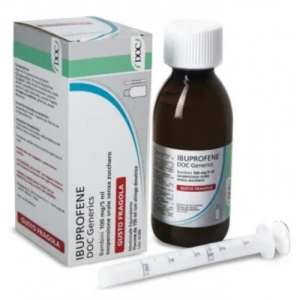Ibuprofene docgen orale sosp 150 ml 100 mg/5 ml gusto fragola senza zucchero