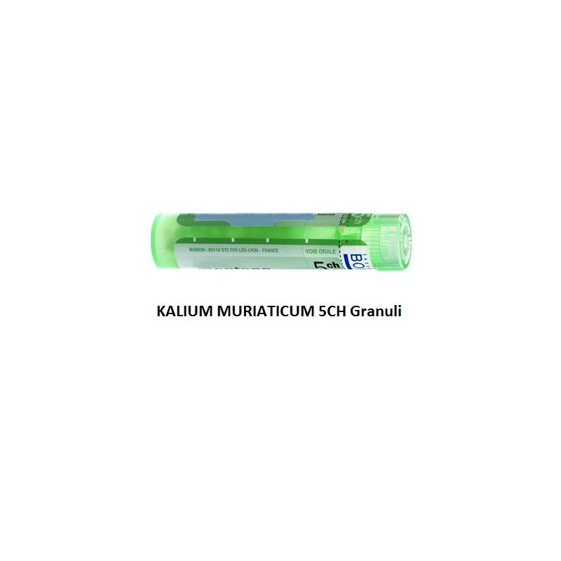 Kalium muriaticum (boiron) 80 granuli 5 ch contenitore multidose