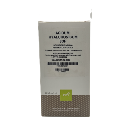 Acidum hyaluronicum 8 dh 20 fiale 2 ml soluzione fisiologicaper mucosa orale Acidum hyaluronicum 8 dh 20 fiale 2 ml soluzione fisiologicaper mucosa orale